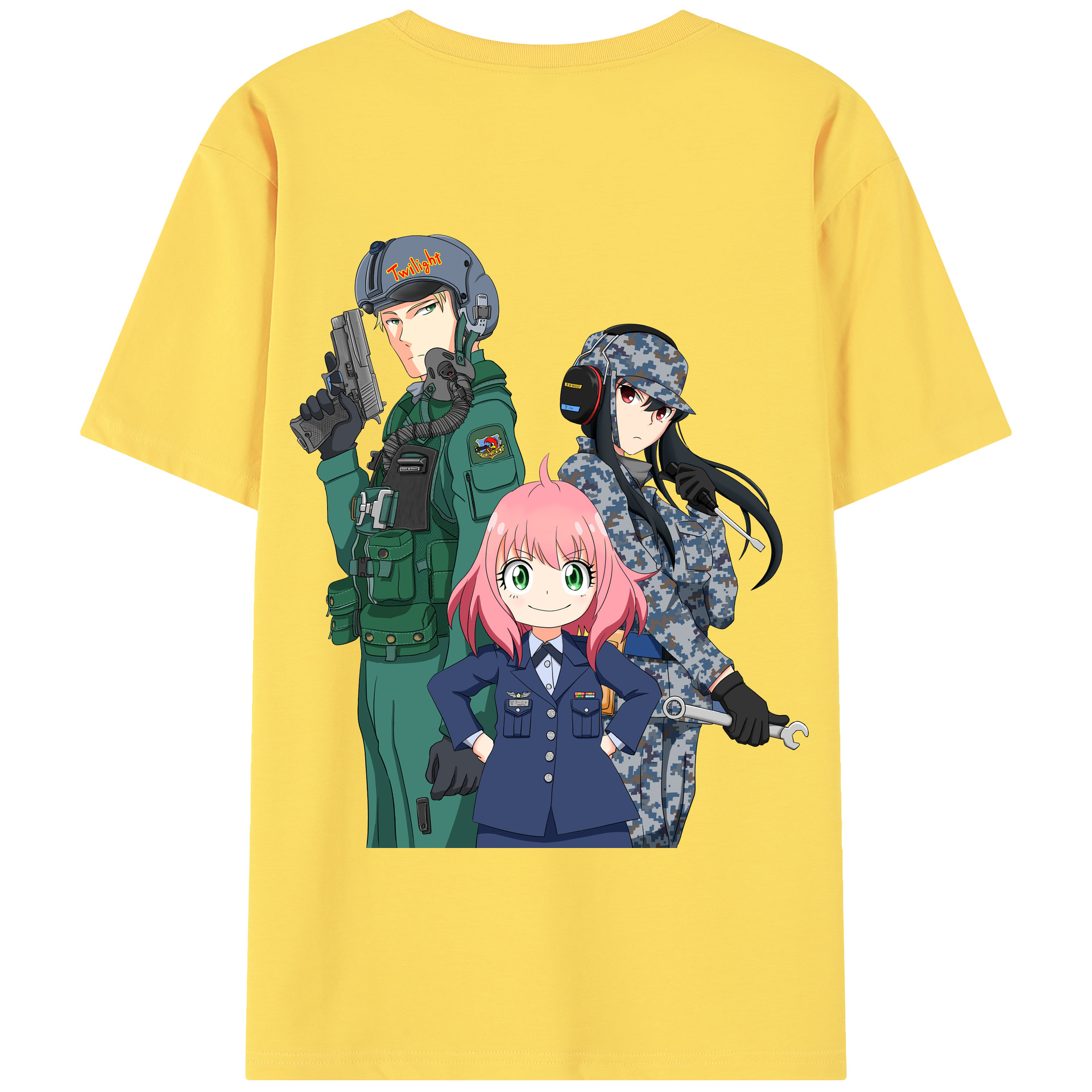 （画像用） SPY×FAMILY间谍家家酒 綿100％半袖Tシャツ（背面プリント）