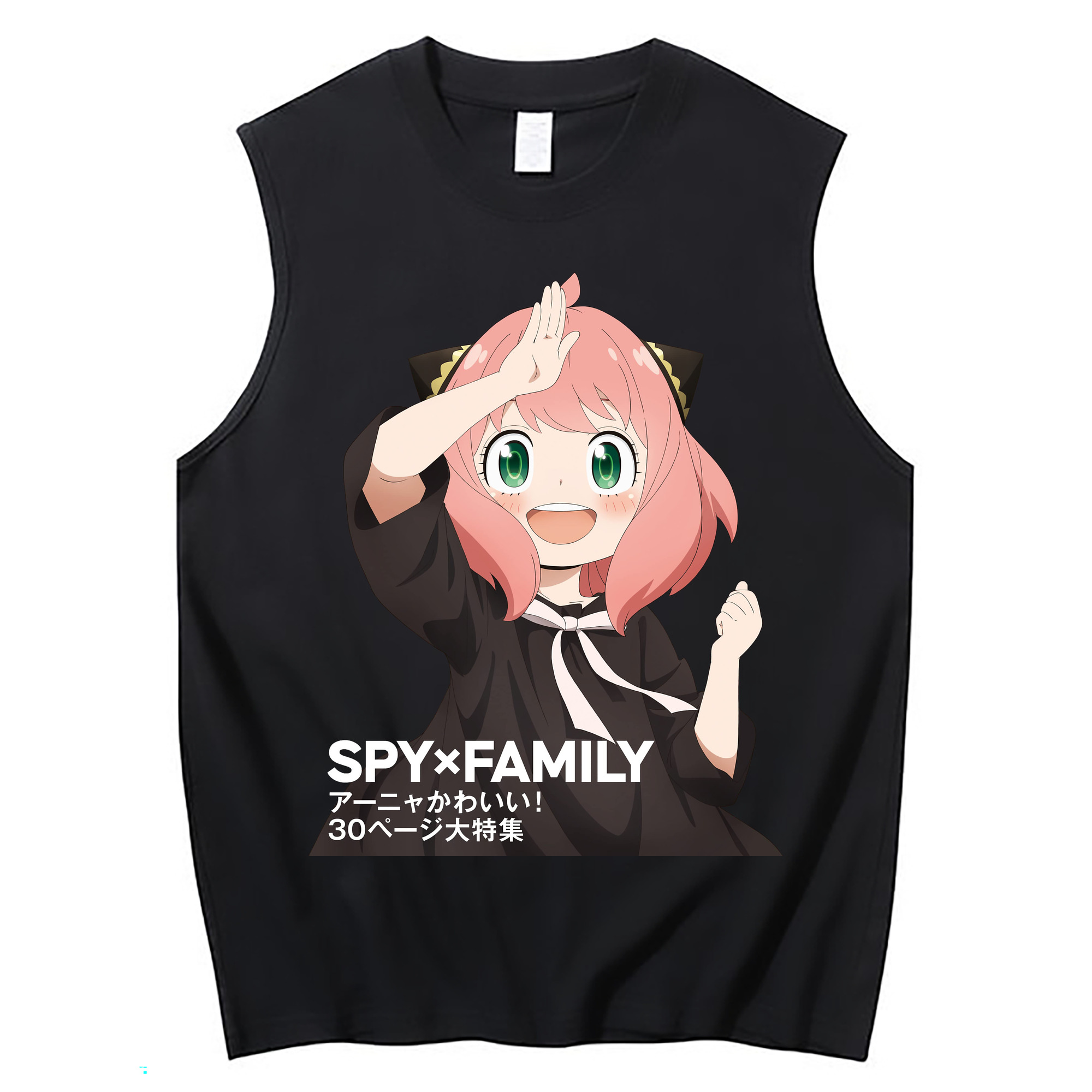 （画像用） SPY×FAMILY间谍家家酒 コットン100％タンクトップ（フロントプリント）