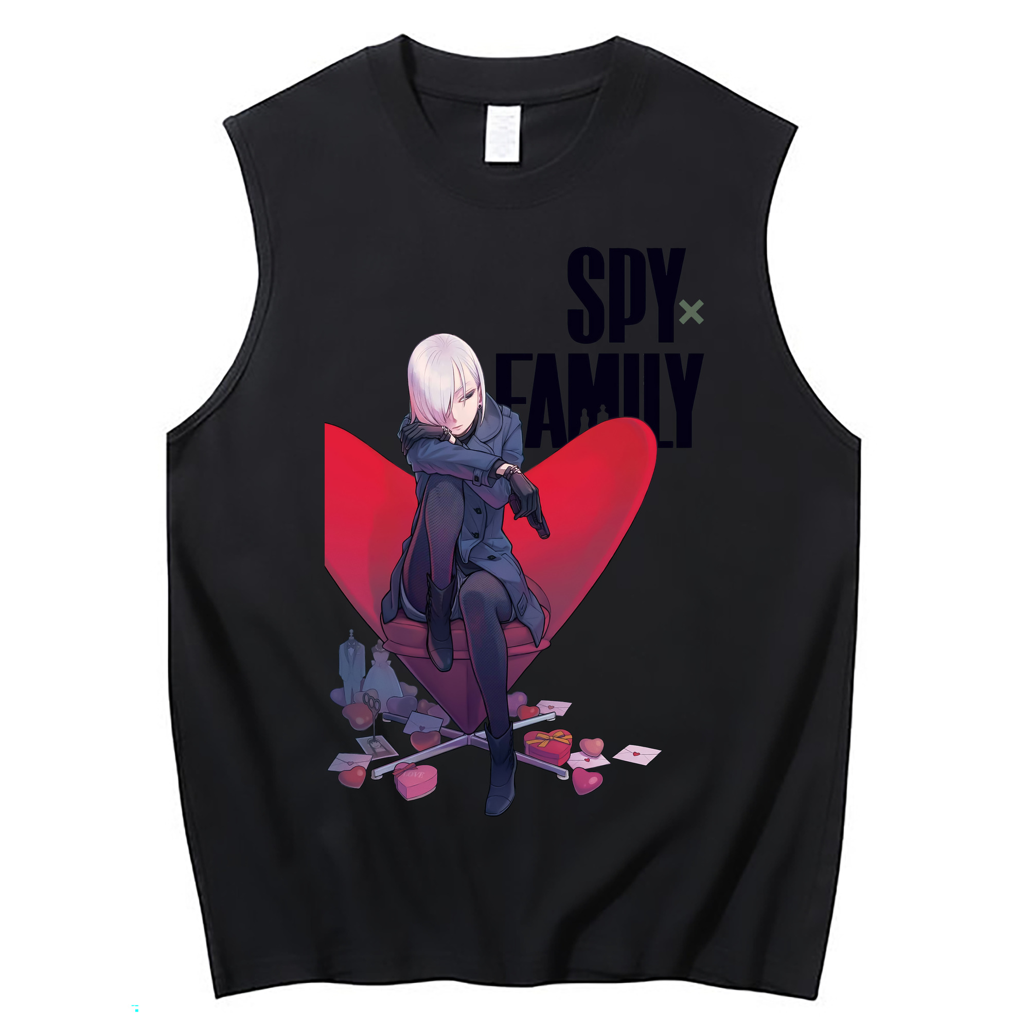 （画像用） SPY×FAMILY间谍家家酒 コットン100％タンクトップ（フロントプリント）
