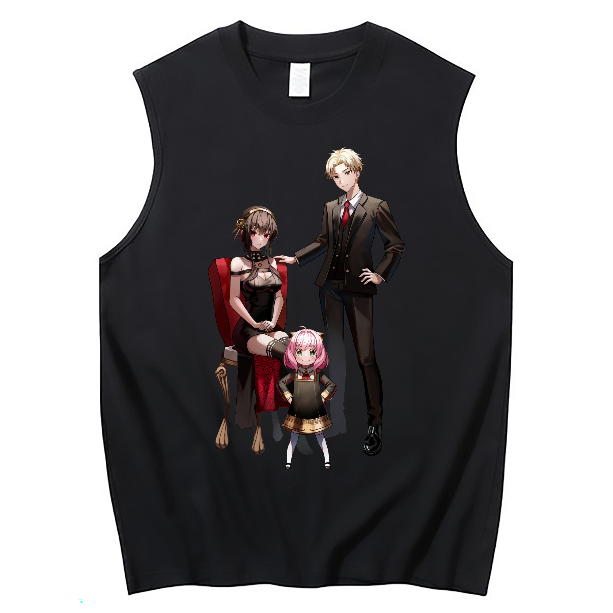 （画像用） SPY×FAMILY间谍家家酒 コットン100％タンクトップ（フロントプリント）