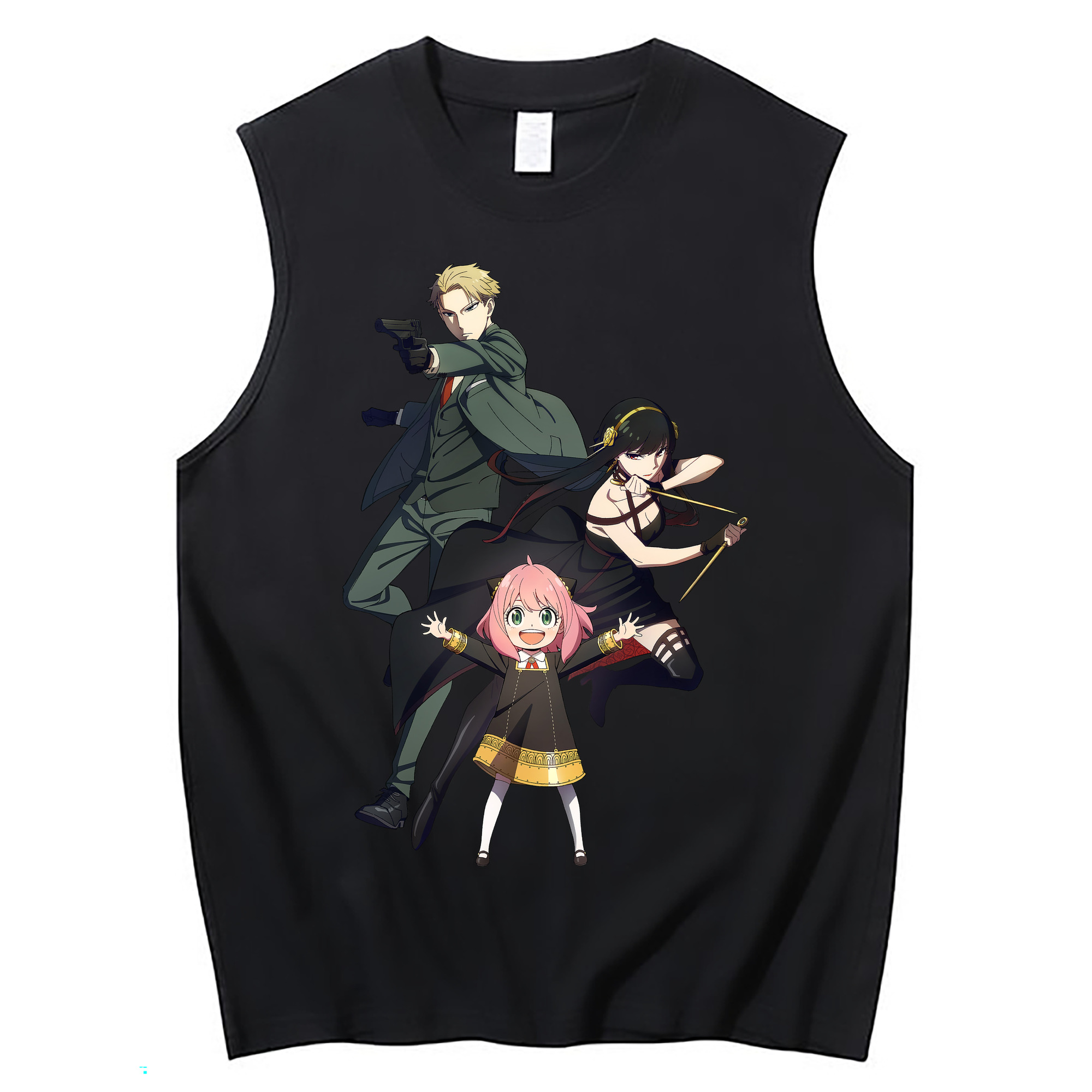 （画像用） SPY×FAMILY间谍家家酒 コットン100％タンクトップ（フロントプリント）
