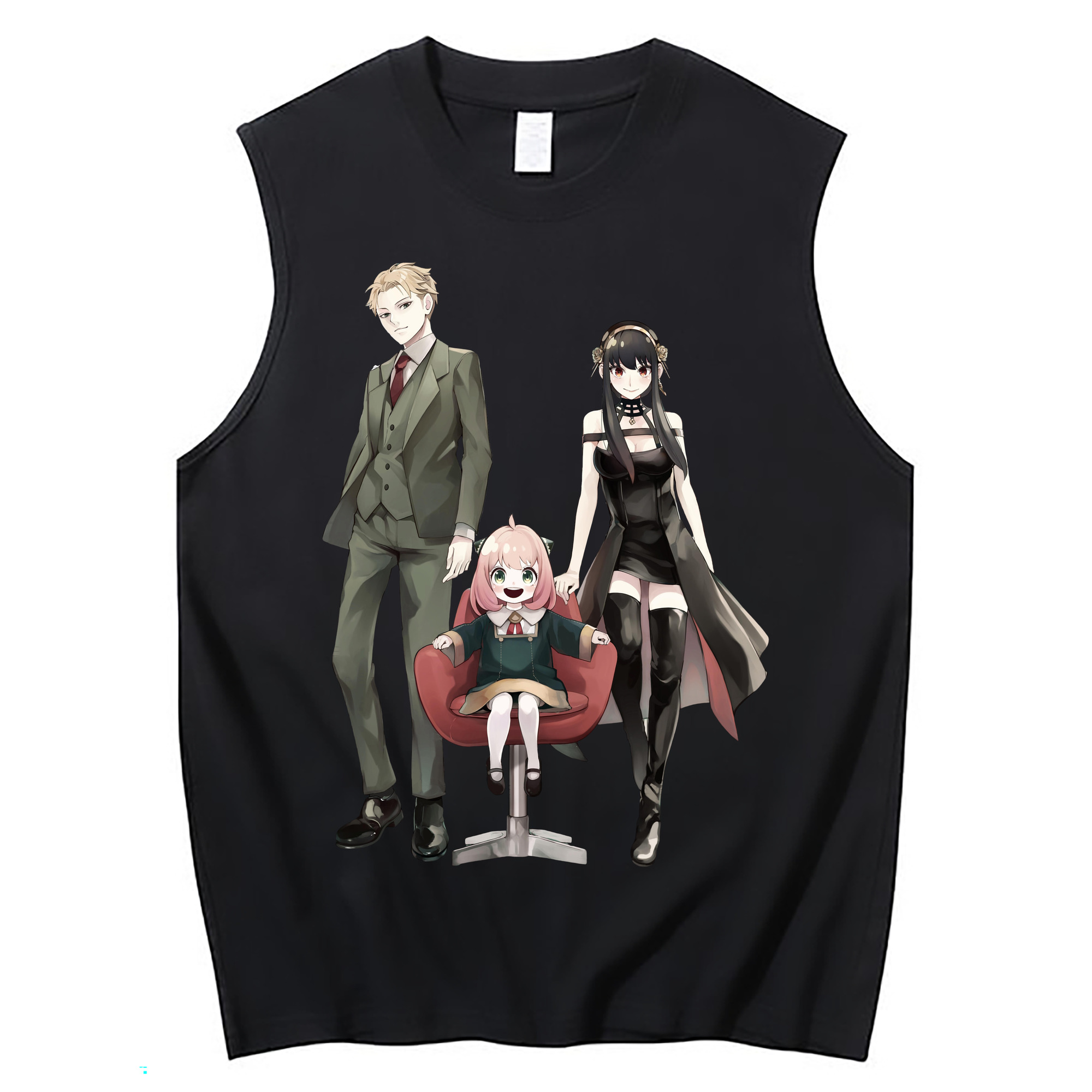 （画像用） SPY×FAMILY间谍家家酒 コットン100％タンクトップ（フロントプリント）