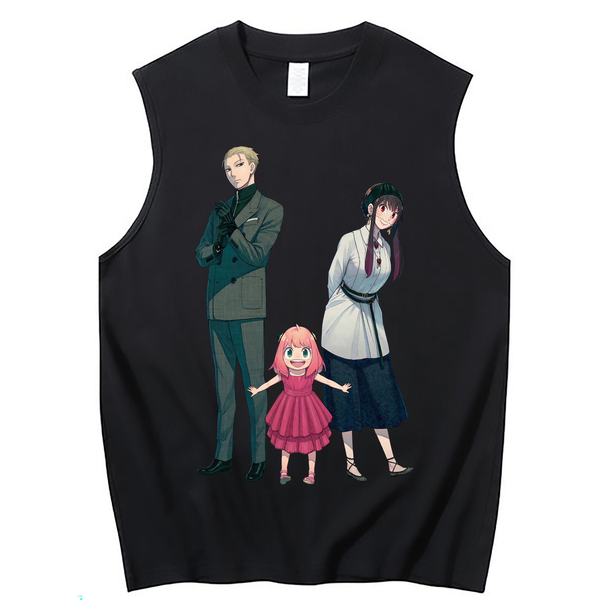 （画像用） SPY×FAMILY间谍家家酒 コットン100％タンクトップ（フロントプリント）
