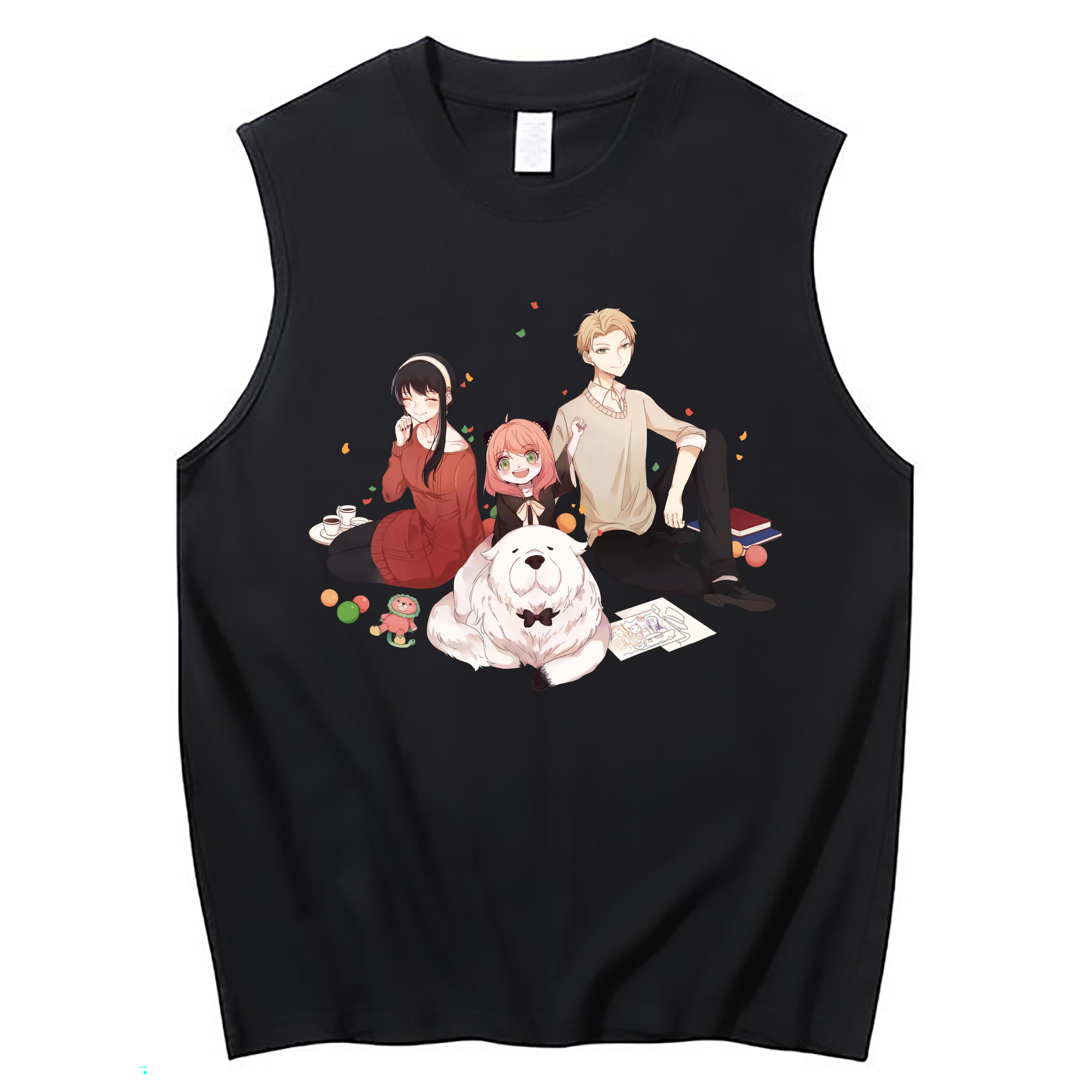 （画像用） SPY×FAMILY间谍家家酒 コットン100％タンクトップ（フロントプリント）