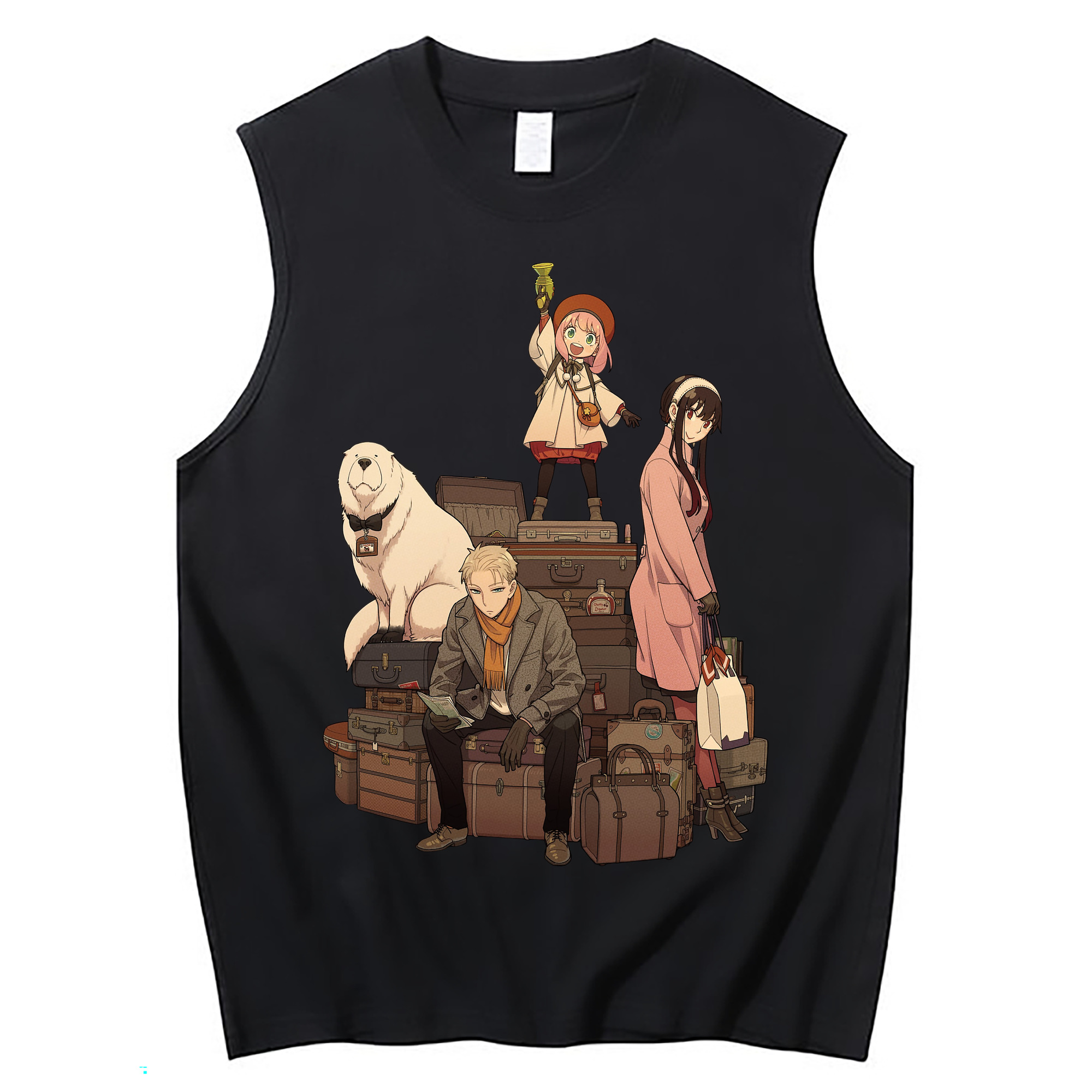 （画像用） SPY×FAMILY间谍家家酒 コットン100％タンクトップ（フロントプリント）
