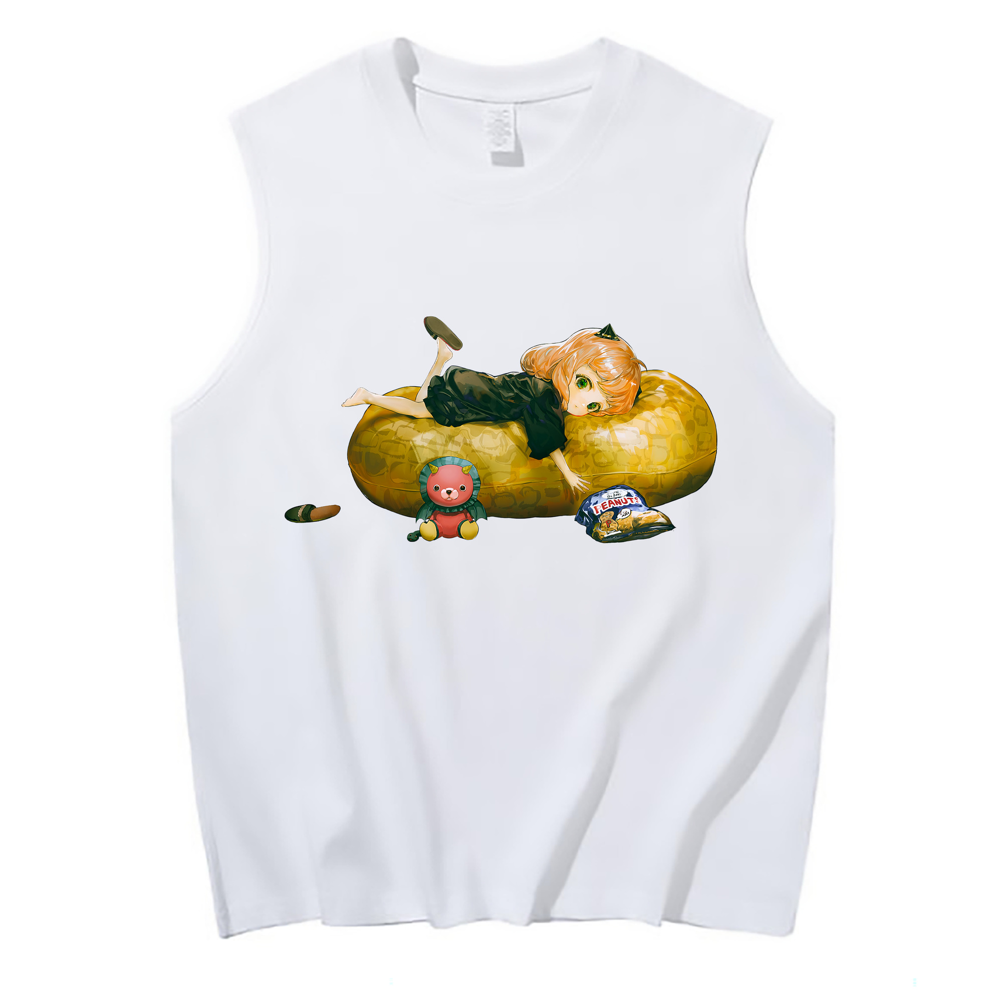 （画像用） SPY×FAMILY间谍家家酒 コットン100％タンクトップ（フロントプリント）