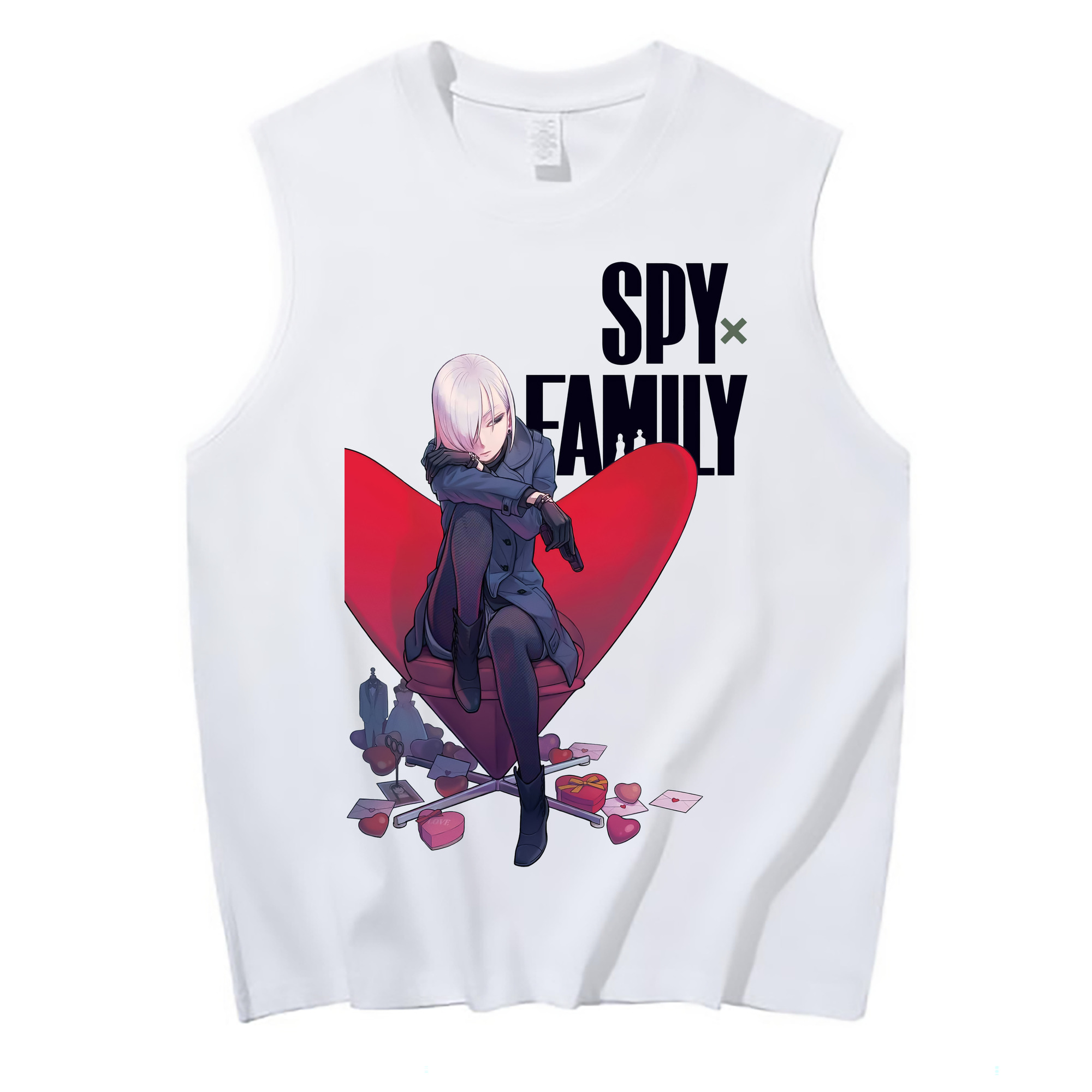 （画像用） SPY×FAMILY间谍家家酒 コットン100％タンクトップ（フロントプリント）