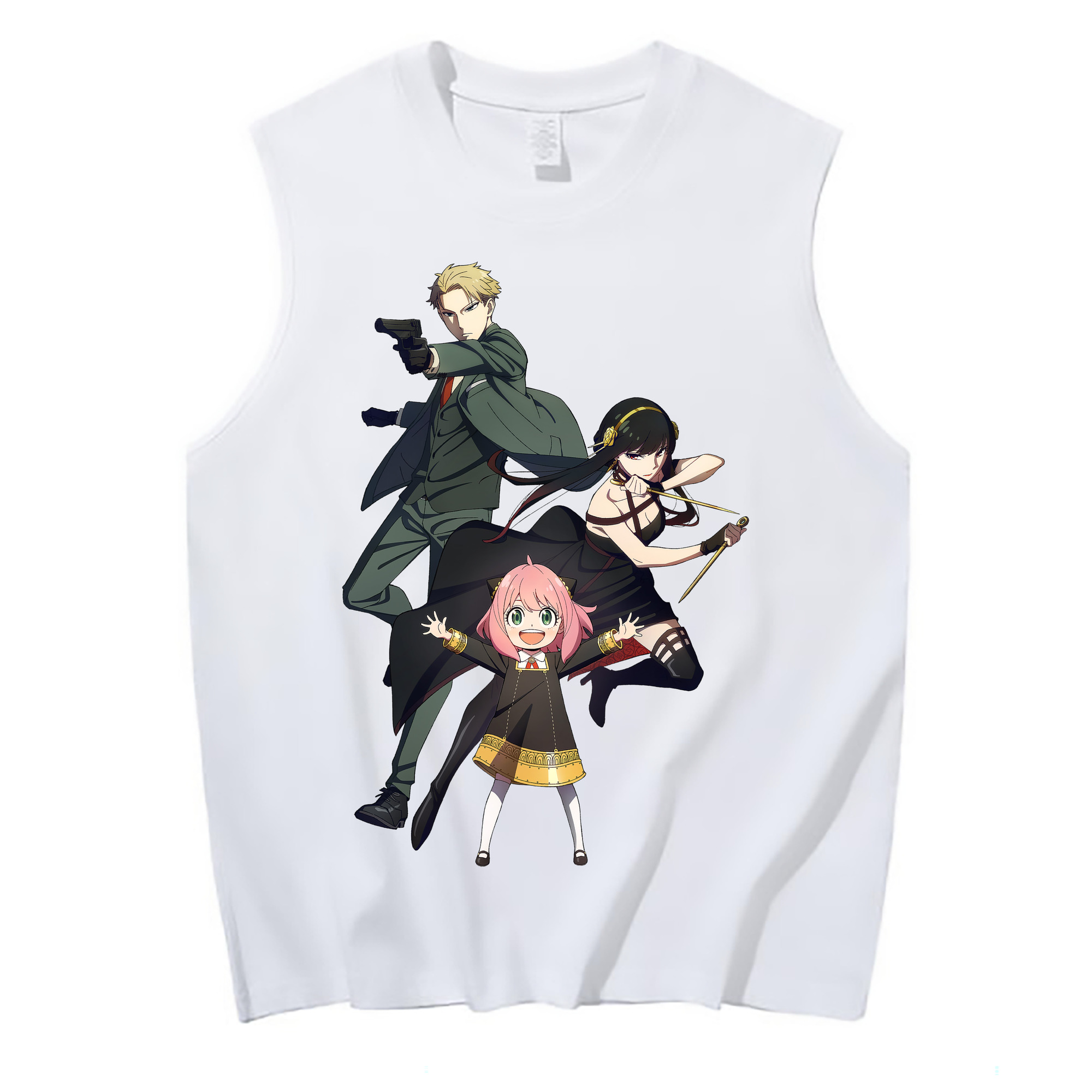 （画像用） SPY×FAMILY间谍家家酒 コットン100％タンクトップ（フロントプリント）
