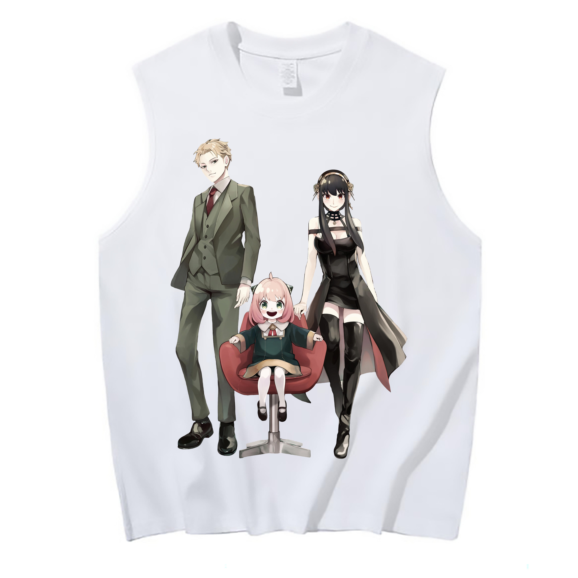 （画像用） SPY×FAMILY间谍家家酒 コットン100％タンクトップ（フロントプリント）