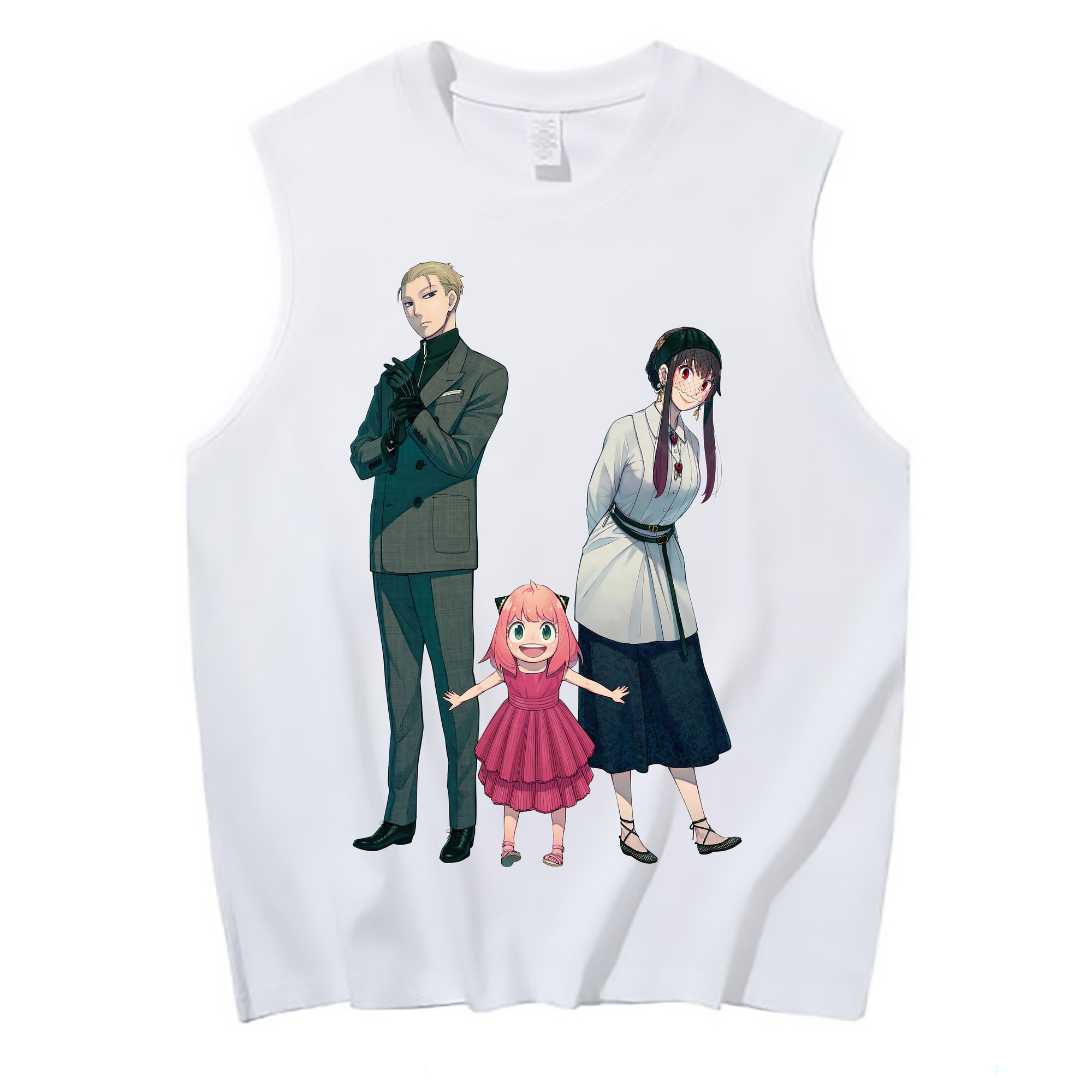（画像用） SPY×FAMILY间谍家家酒 コットン100％タンクトップ（フロントプリント）