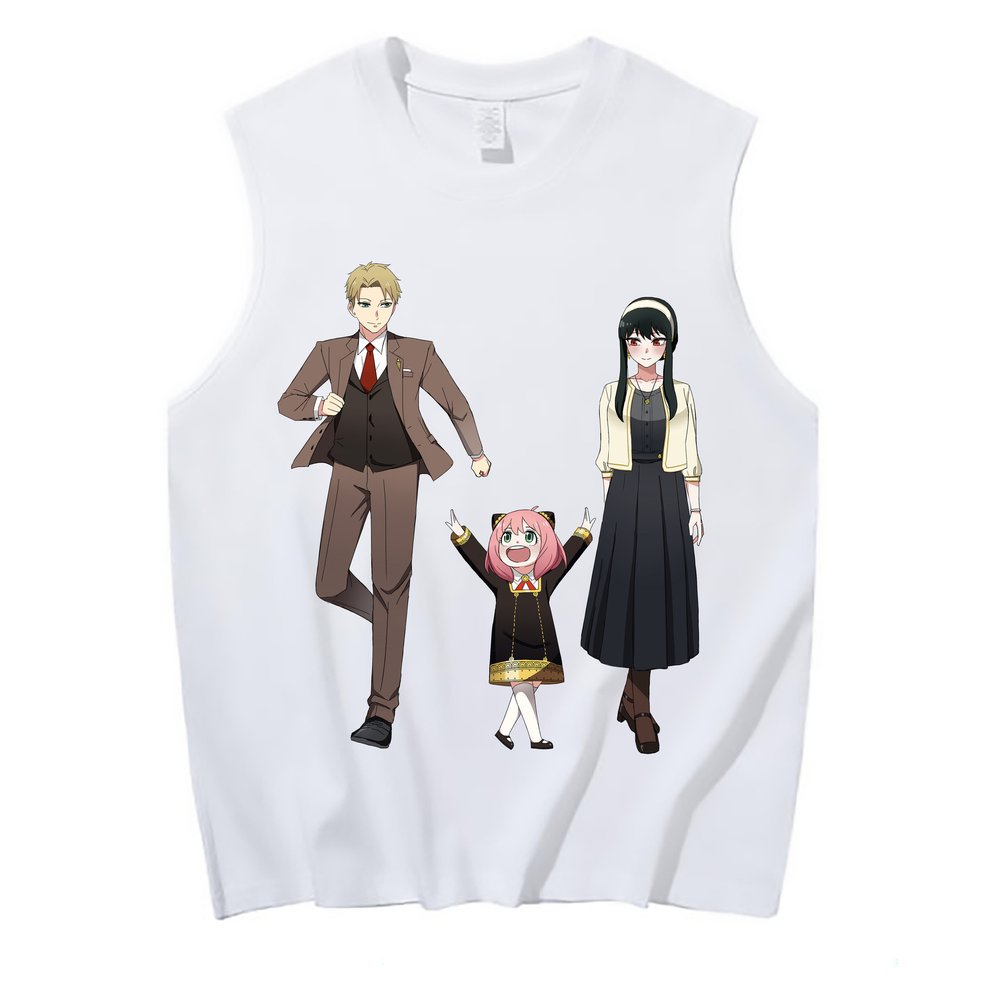 （画像用） SPY×FAMILY间谍家家酒 コットン100％タンクトップ（フロントプリント）
