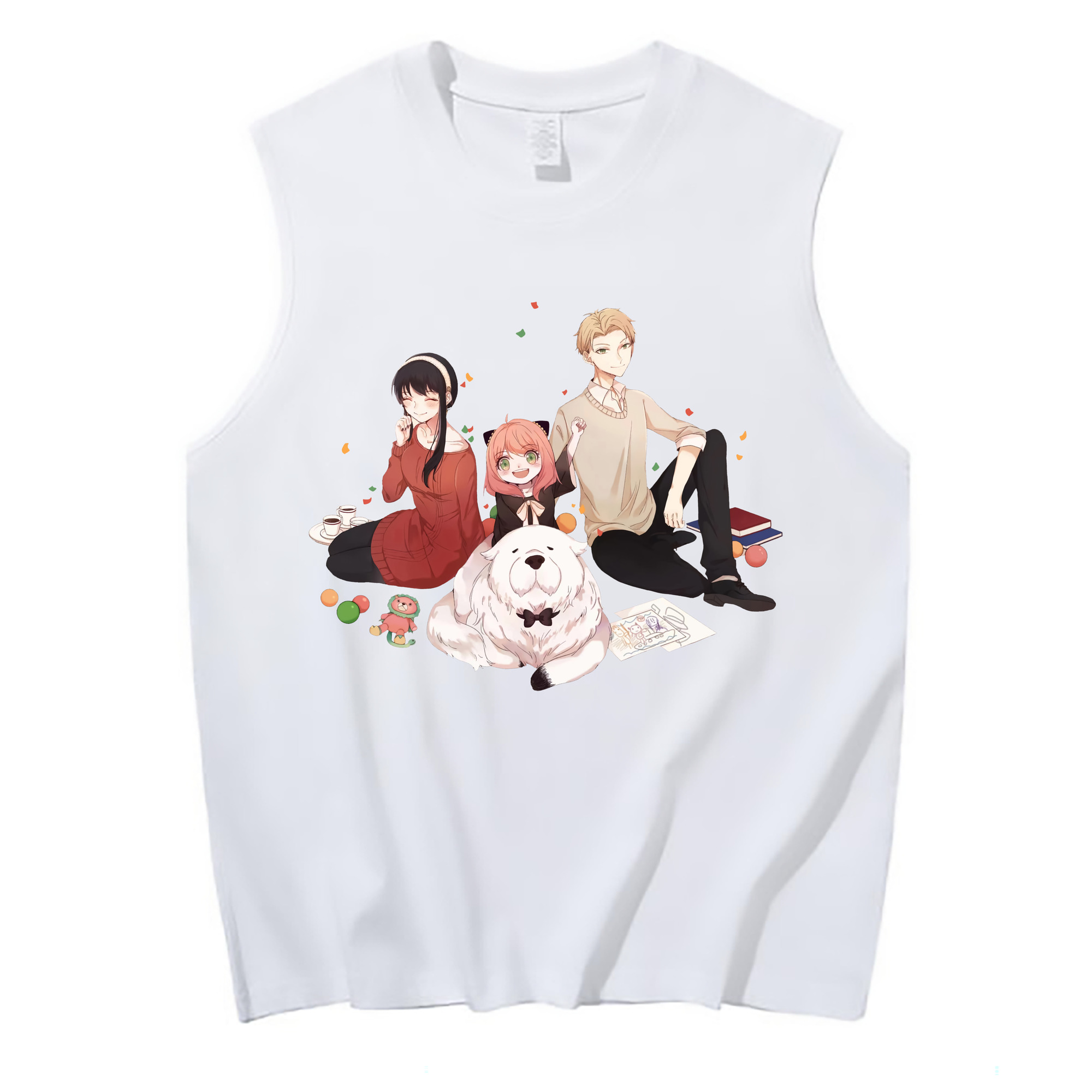 （画像用） SPY×FAMILY间谍家家酒 コットン100％タンクトップ（フロントプリント）