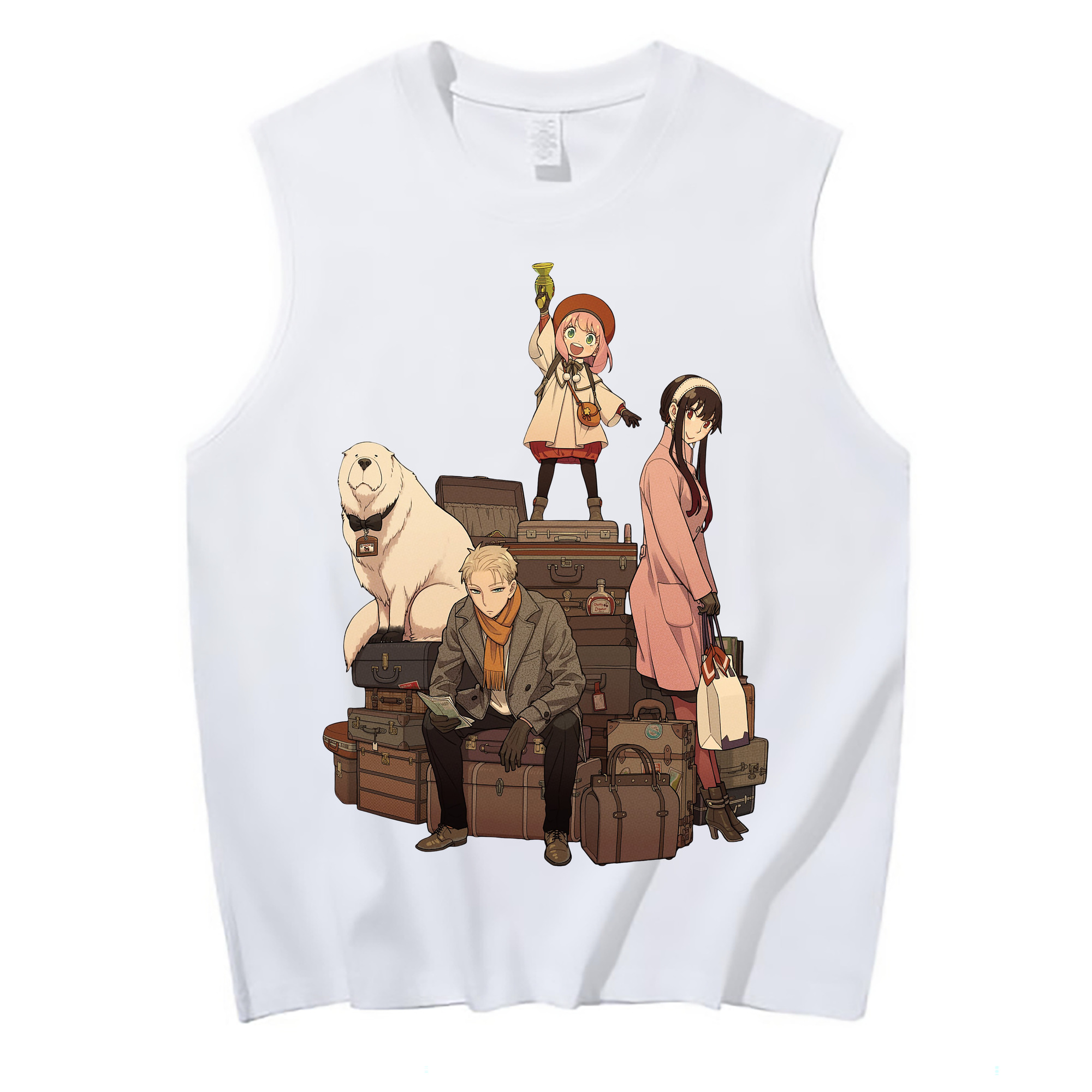 （画像用） SPY×FAMILY间谍家家酒 コットン100％タンクトップ（フロントプリント）