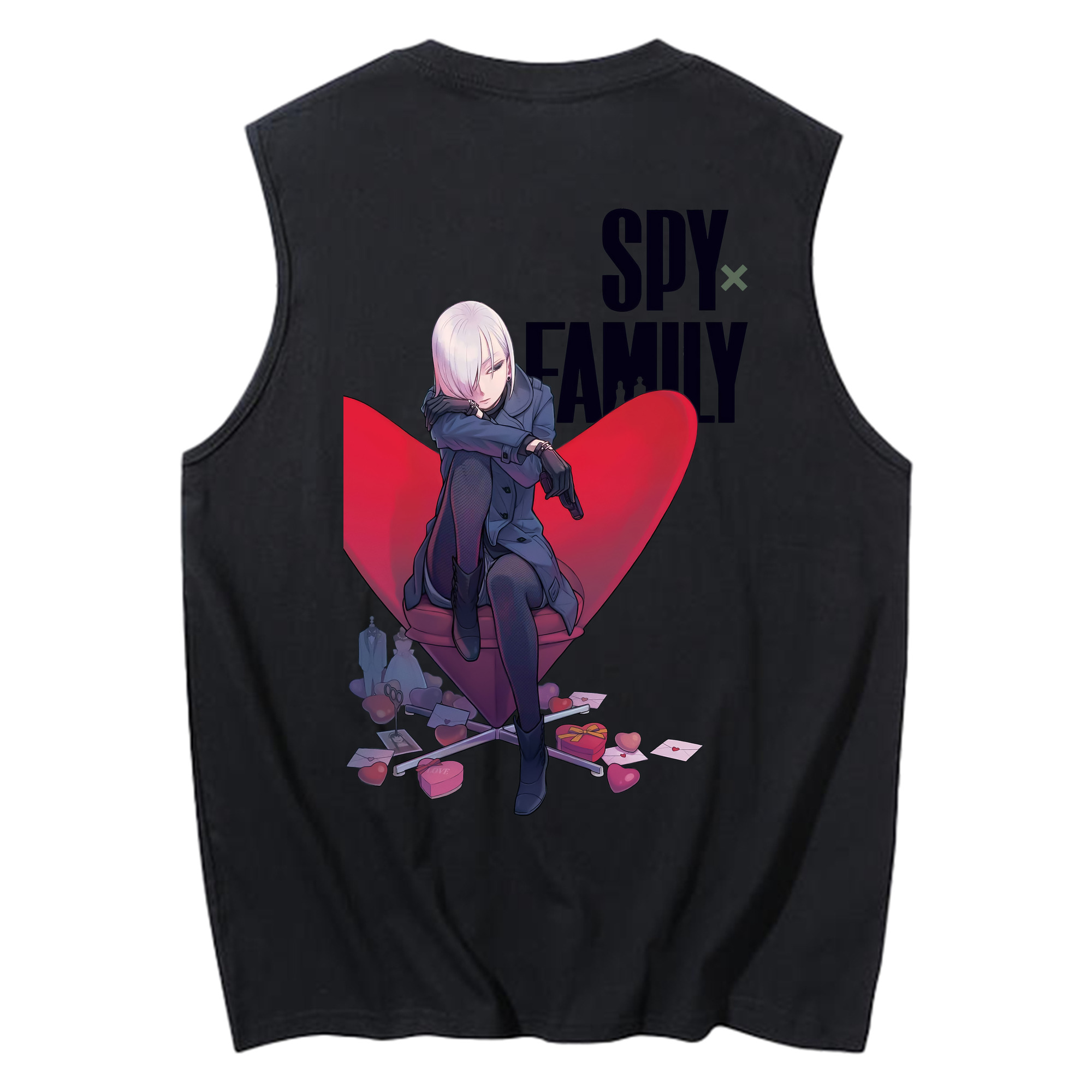 （画像用） SPY×FAMILY间谍家家酒 コットン100％タンクトップ（背面プリント）