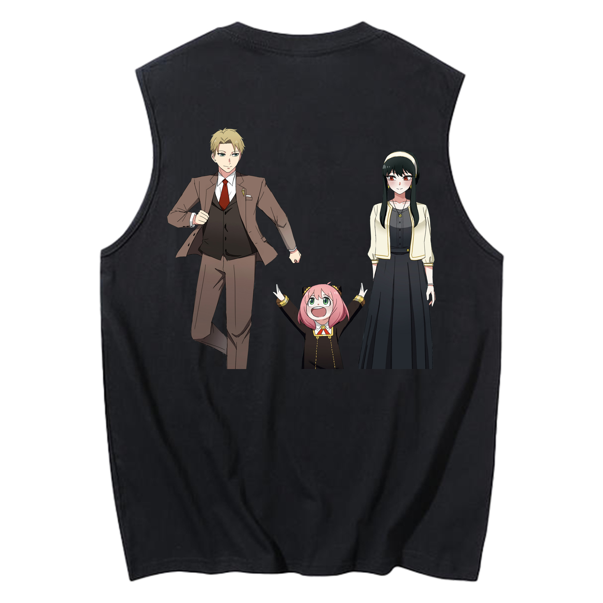 （画像用） SPY×FAMILY间谍家家酒 コットン100％タンクトップ（背面プリント）