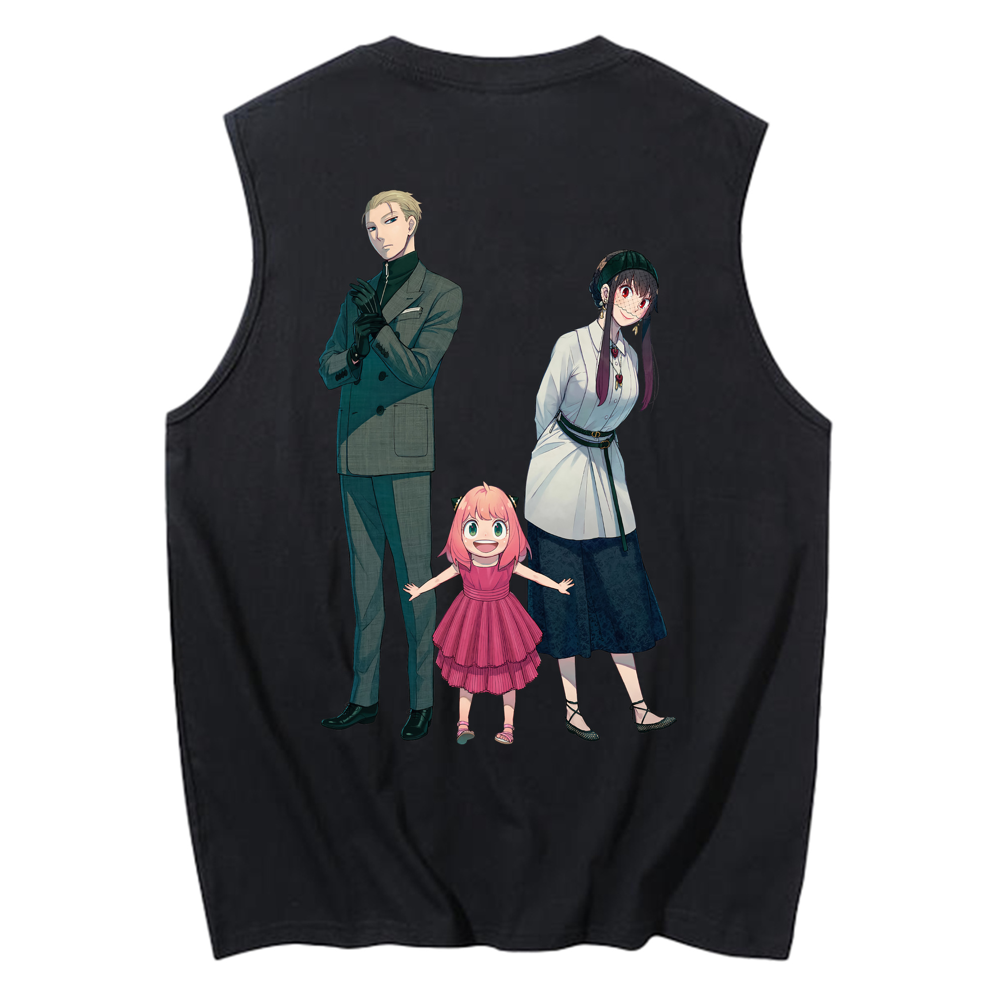 （画像用） SPY×FAMILY间谍家家酒 コットン100％タンクトップ（背面プリント）