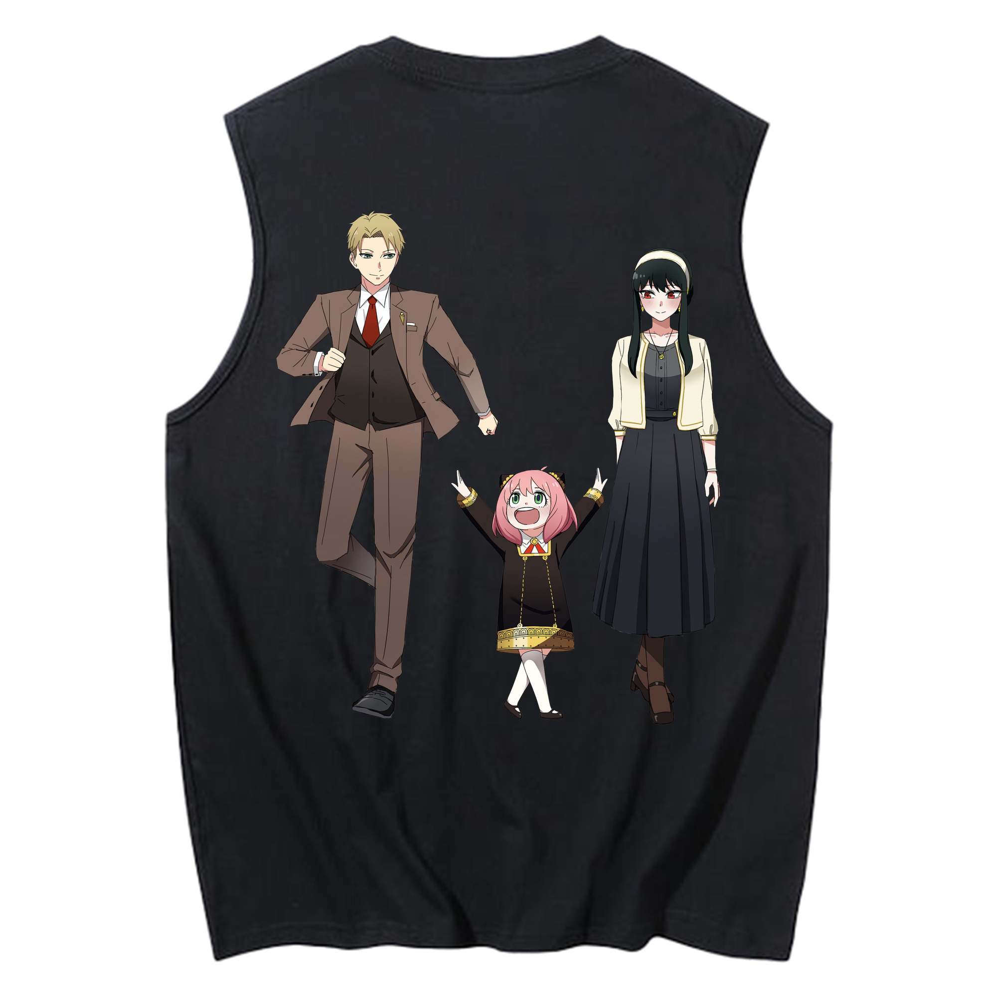 （画像用） SPY×FAMILY间谍家家酒 コットン100％タンクトップ（背面プリント）
