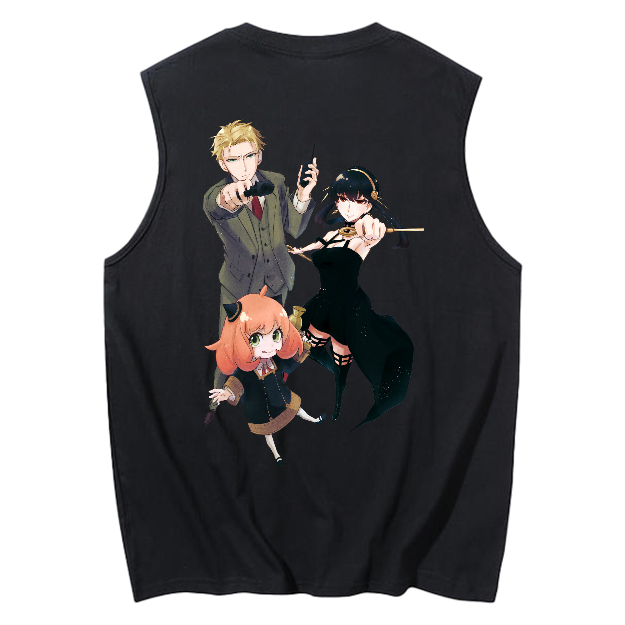 （画像用） SPY×FAMILY间谍家家酒 コットン100％タンクトップ（背面プリント）