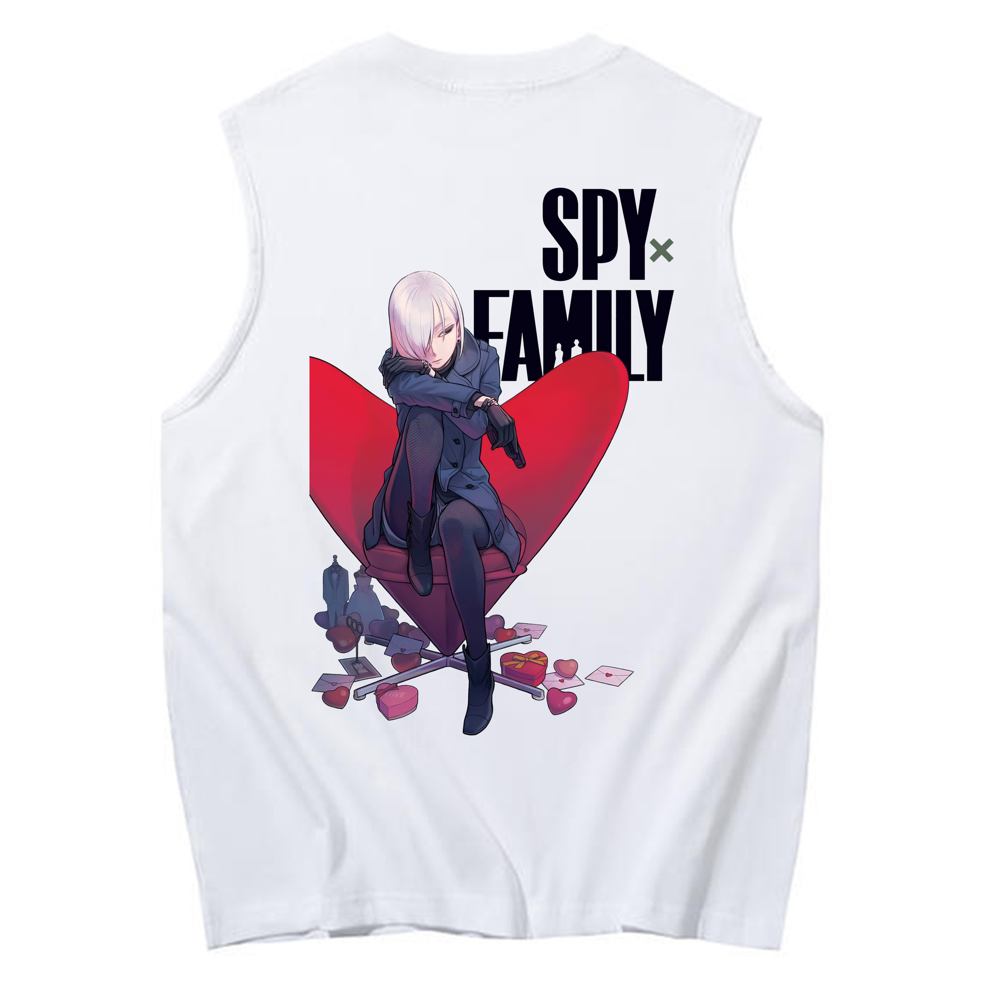 （画像用） SPY×FAMILY间谍家家酒 コットン100％タンクトップ（背面プリント）