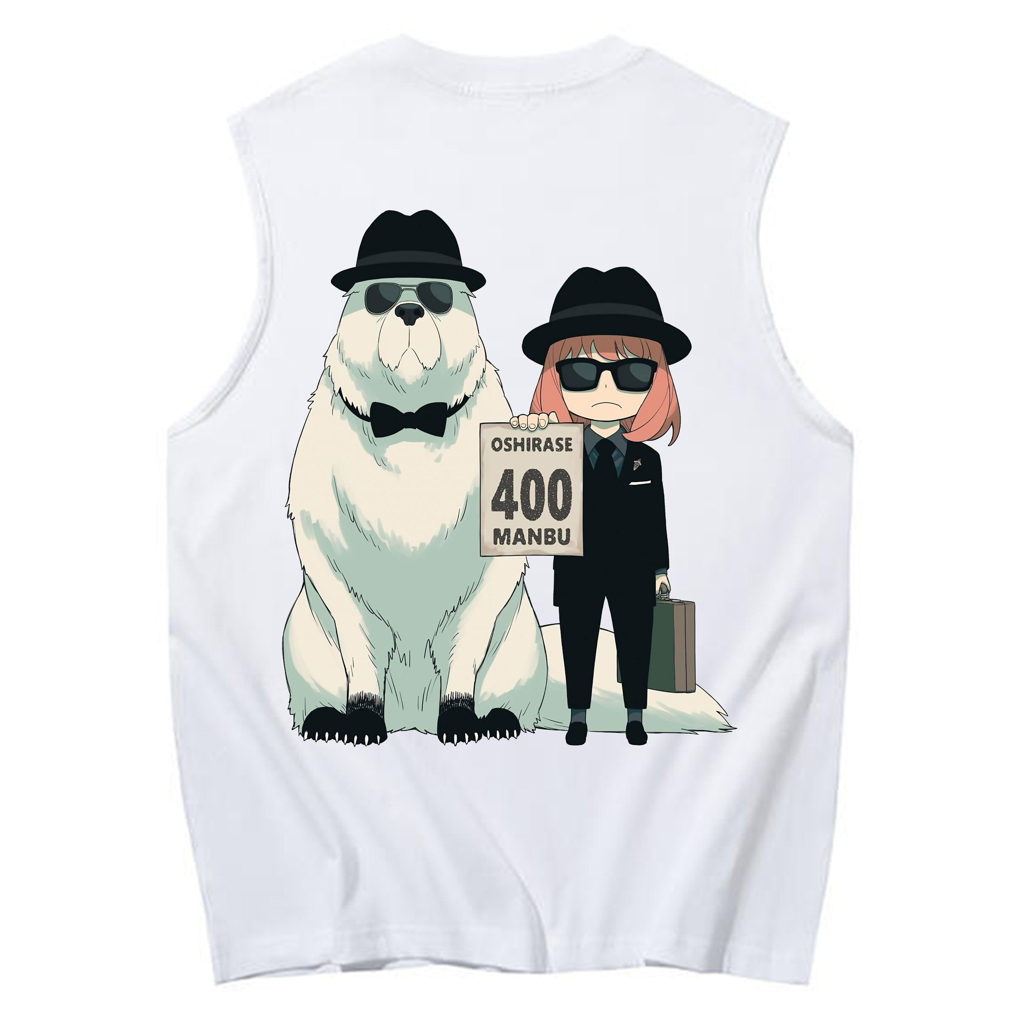 （画像用） SPY×FAMILY间谍家家酒 コットン100％タンクトップ（背面プリント）