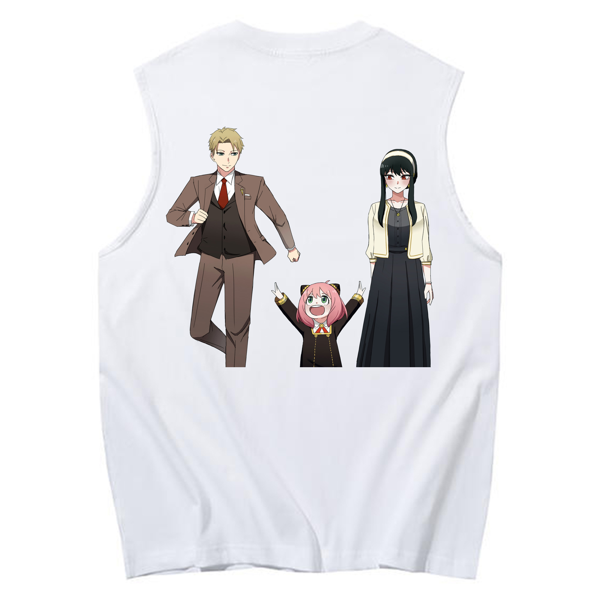 （画像用） SPY×FAMILY间谍家家酒 コットン100％タンクトップ（背面プリント）
