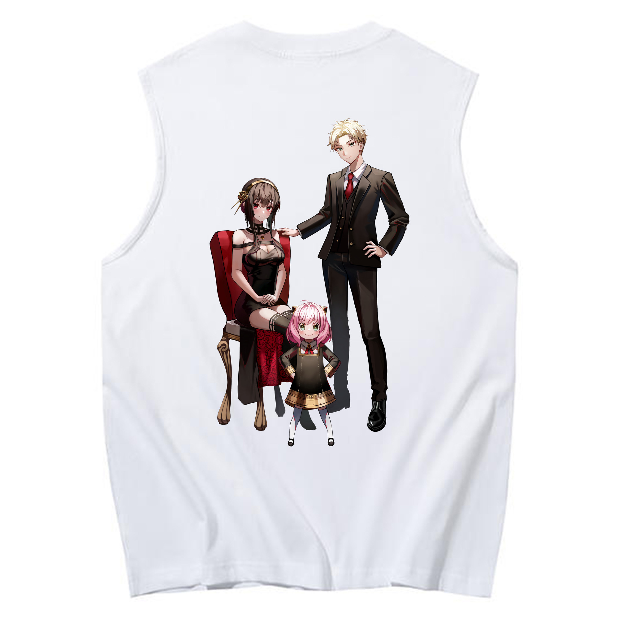 （画像用） SPY×FAMILY间谍家家酒 コットン100％タンクトップ（背面プリント）