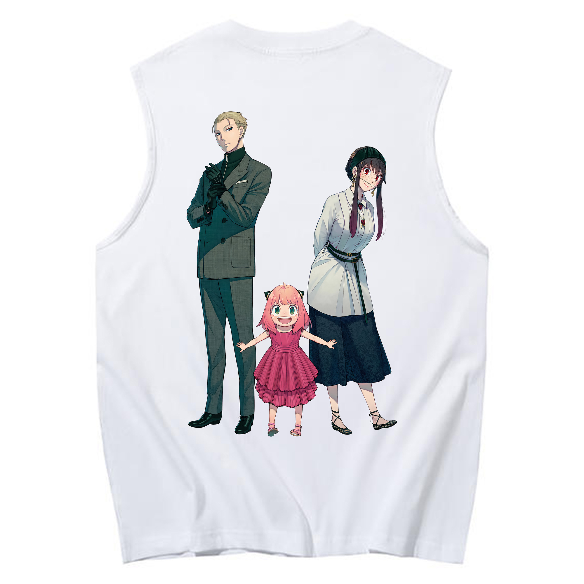 （画像用） SPY×FAMILY间谍家家酒 コットン100％タンクトップ（背面プリント）