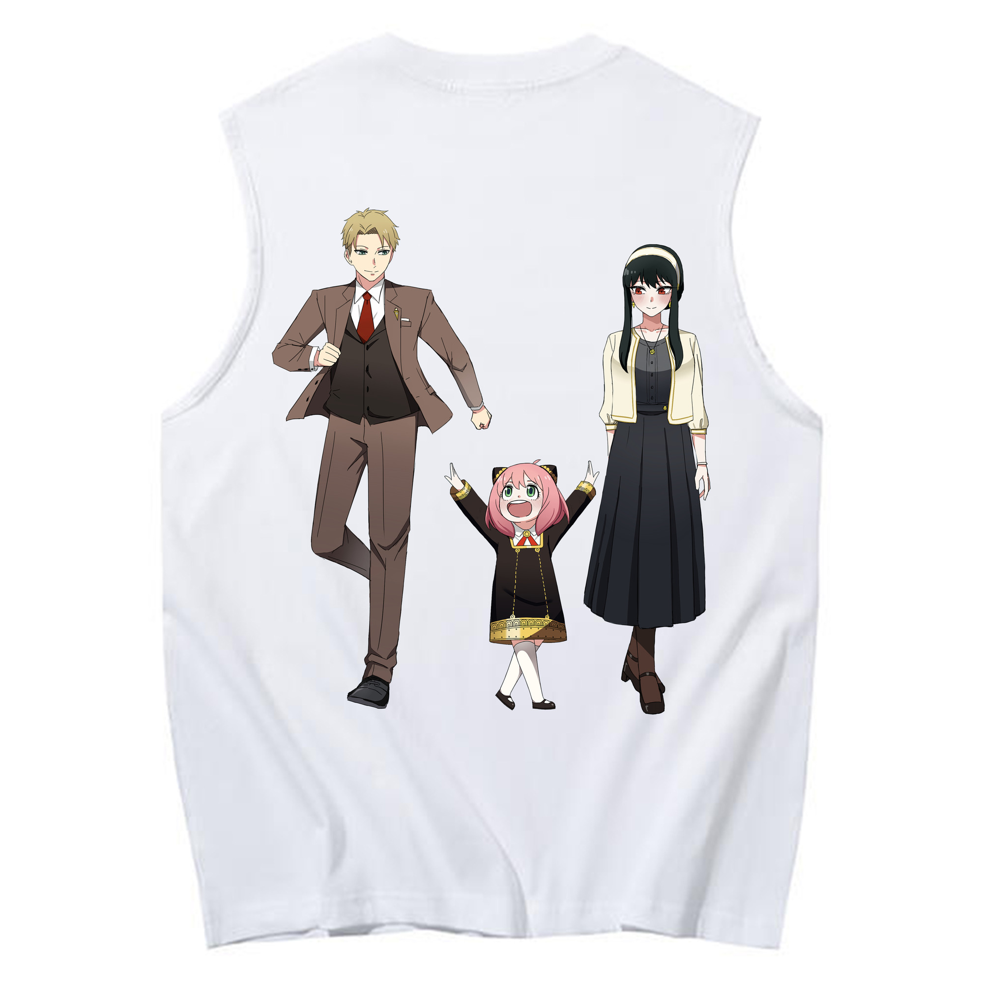 （画像用） SPY×FAMILY间谍家家酒 コットン100％タンクトップ（背面プリント）