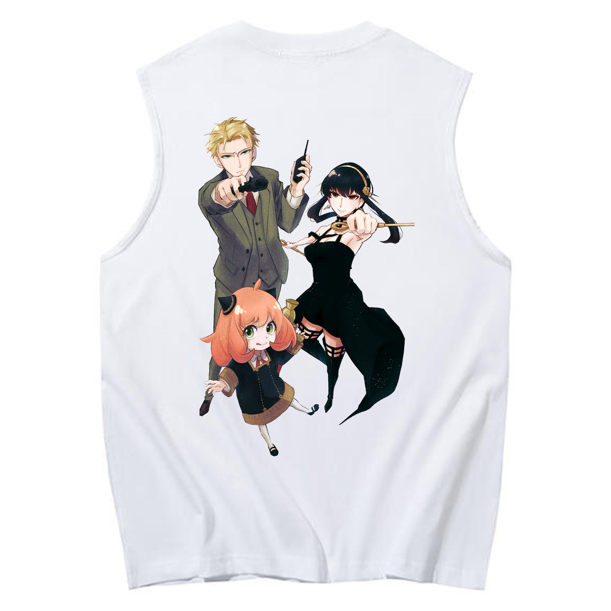 （画像用） SPY×FAMILY间谍家家酒 コットン100％タンクトップ（背面プリント）