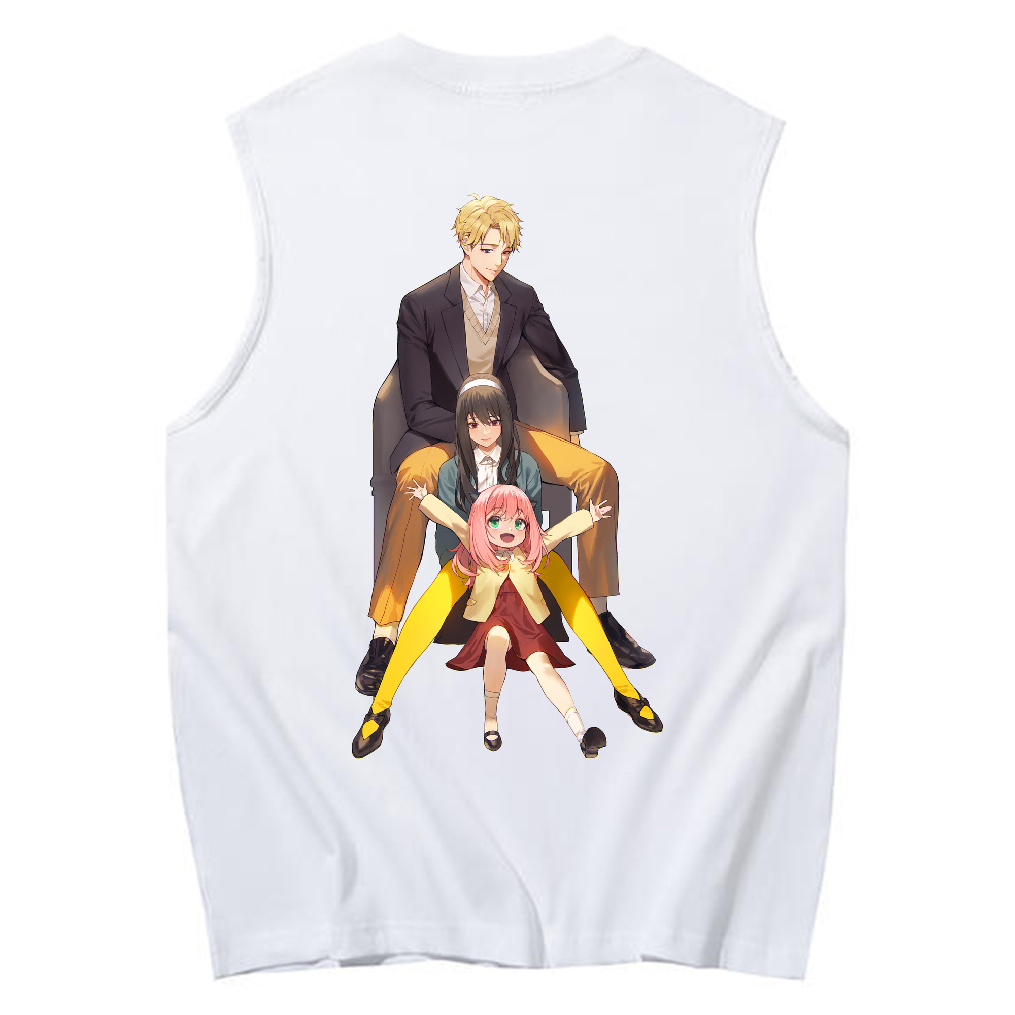 （画像用） SPY×FAMILY间谍家家酒 コットン100％タンクトップ（背面プリント）