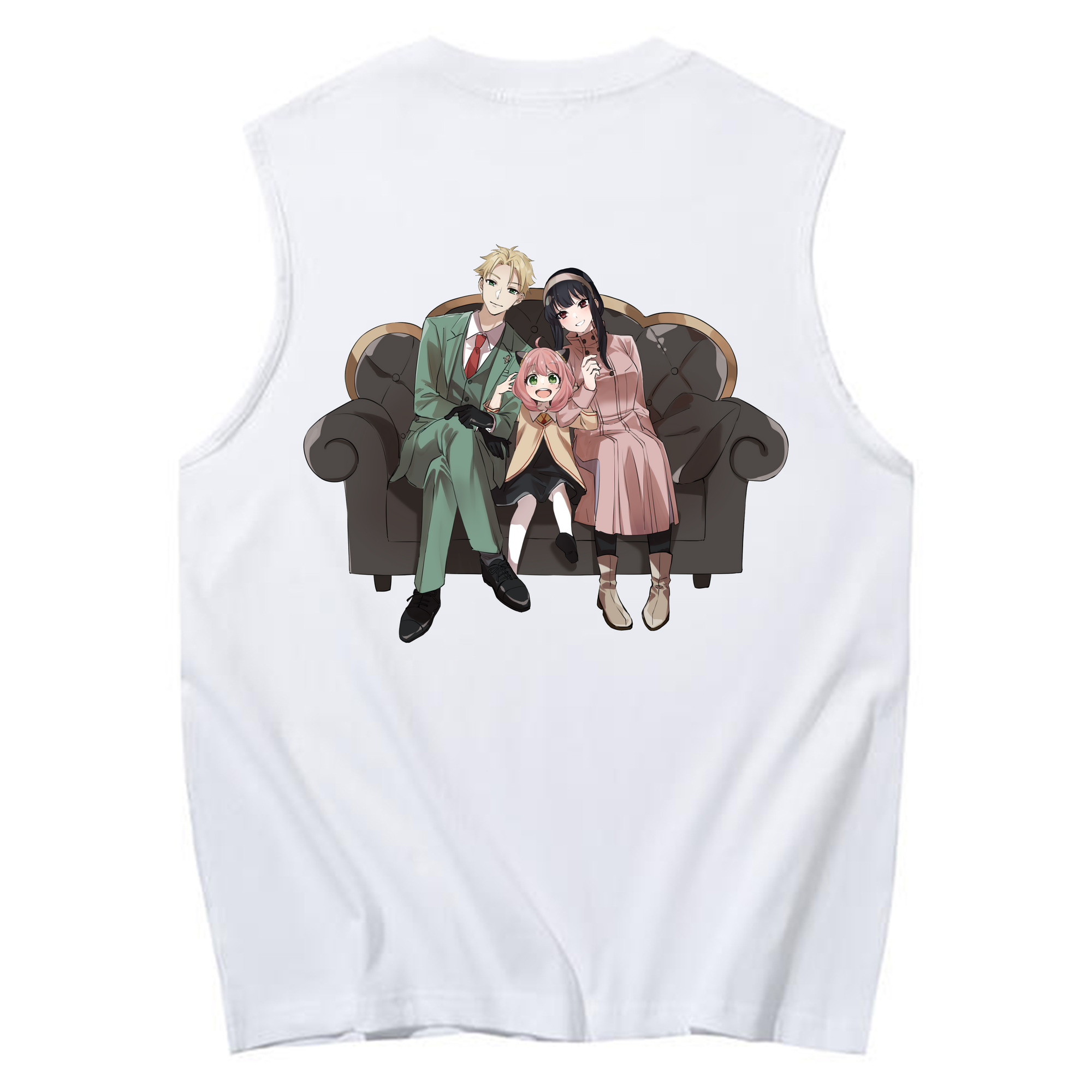 （画像用） SPY×FAMILY间谍家家酒 コットン100％タンクトップ（背面プリント）