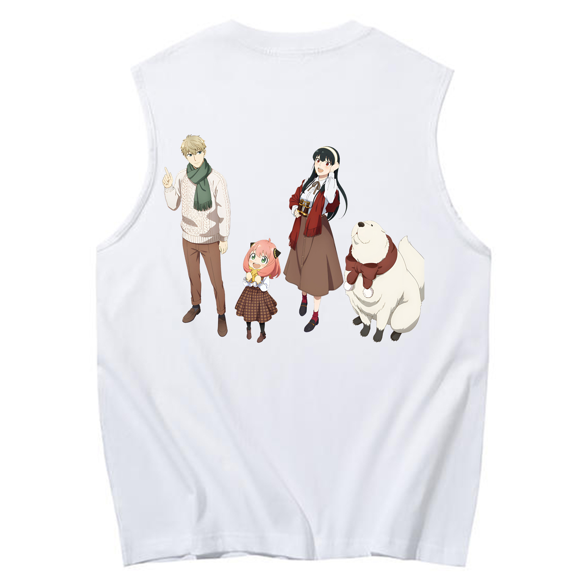 （画像用） SPY×FAMILY间谍家家酒 コットン100％タンクトップ（背面プリント）