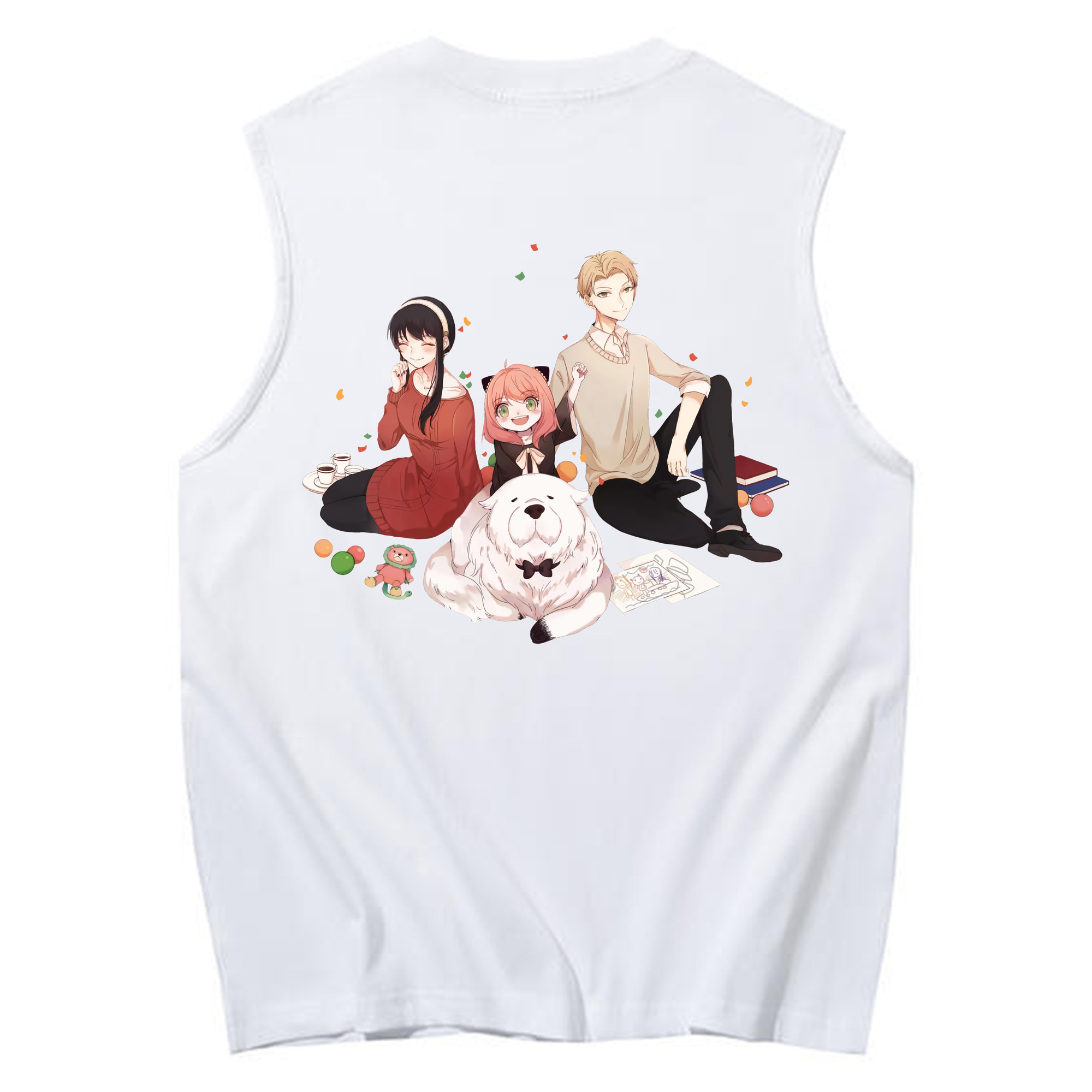 （画像用） SPY×FAMILY间谍家家酒 コットン100％タンクトップ（背面プリント）