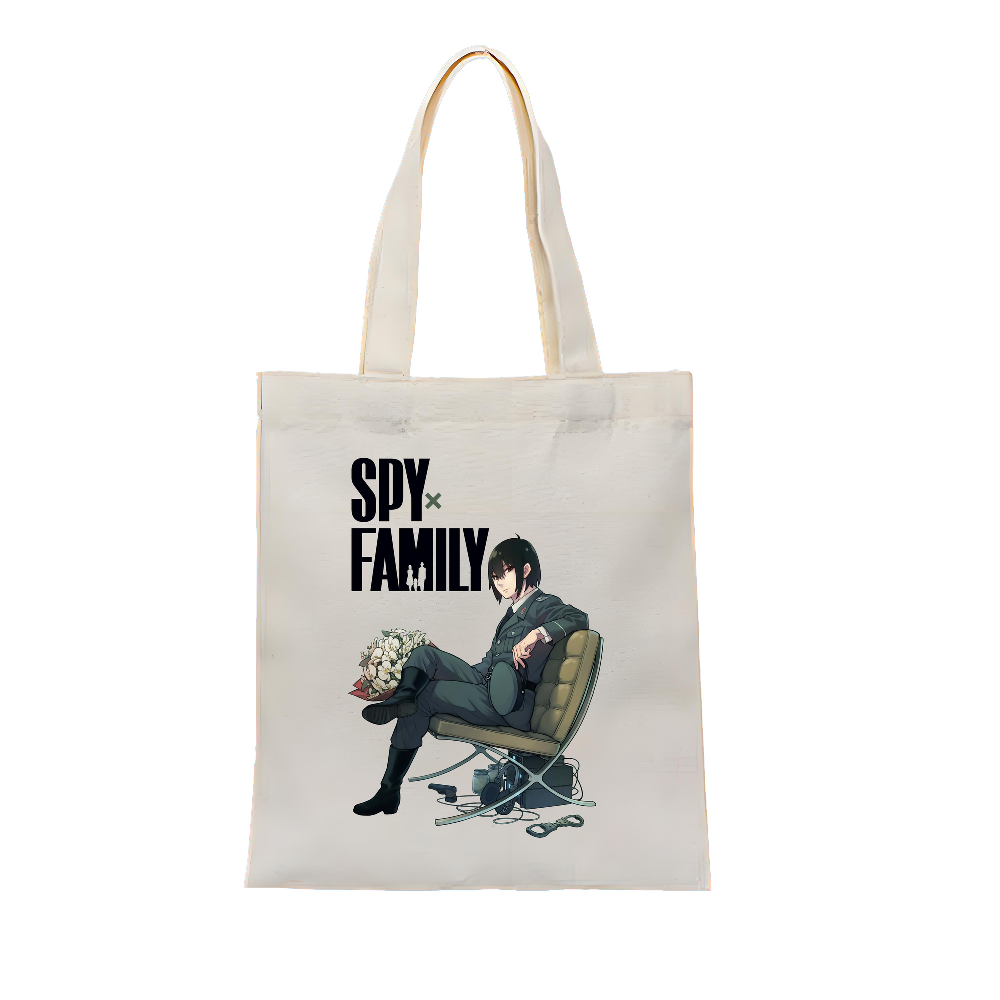 （画像用） SPY×FAMILY间谍家家酒 縦型キャンバス生地手提げバッグ　トートバッグ