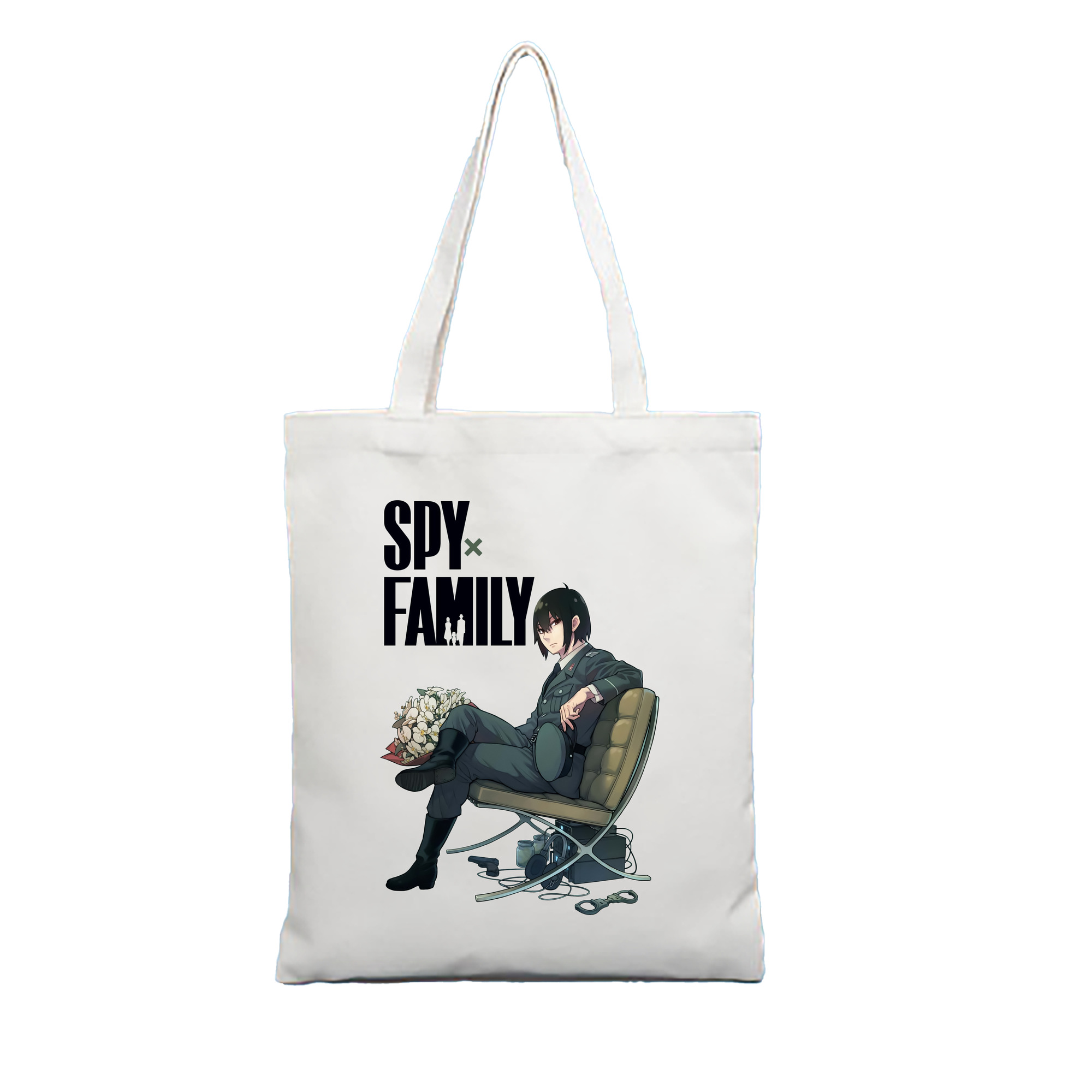 （画像用） SPY×FAMILY间谍家家酒 縦型キャンバス生地手提げバッグ　トートバッグ